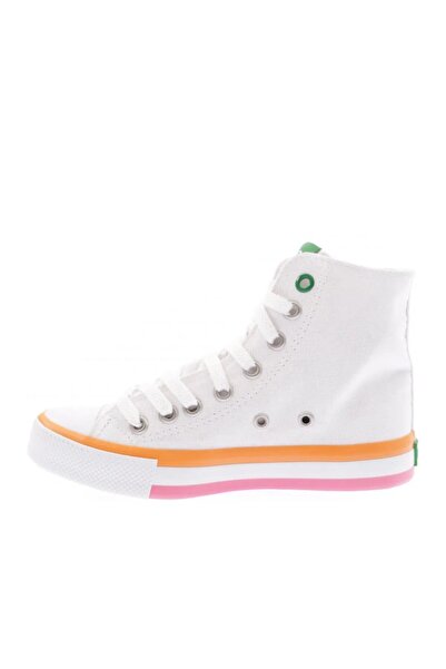 Benetton Kadın Yüksek Konçlu Bez Ayakkabı Bn-30189