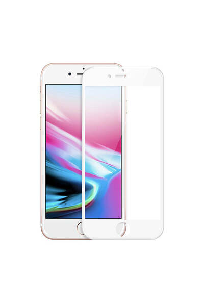 REDz Accessories Folie de sticlă securizată compatibilă cu iPhone 7 Plus, alb...