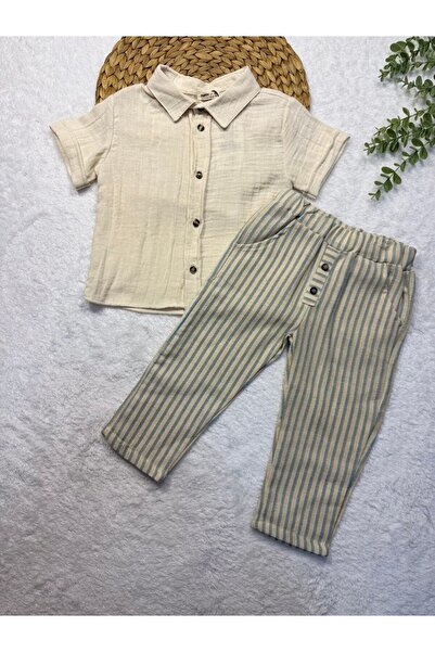 TİJK Baby Boy Muslin Shirt Set of 2