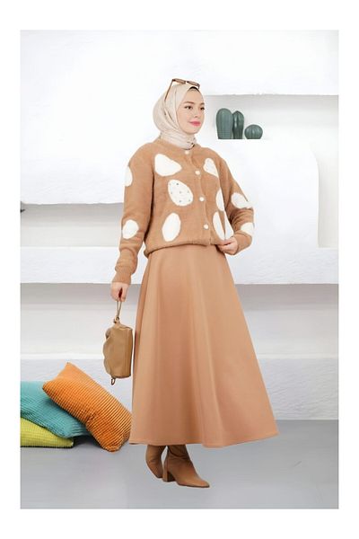 MODA Scuba Fabric Bell Skirt