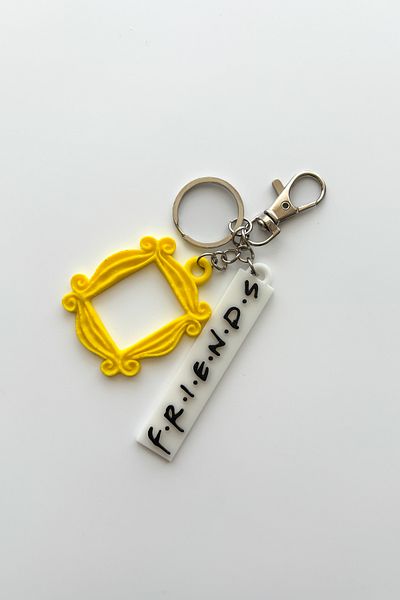sin istanbul Friends Silver Chain Keychain, Bag Ornament
