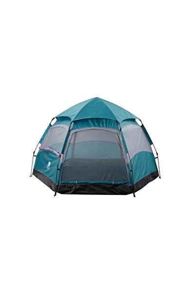 Realx 6 Kişilik Altıgen Çift Kapılı Açık Tam Otomatik Kamp Çadırı 240x200x135 Cm