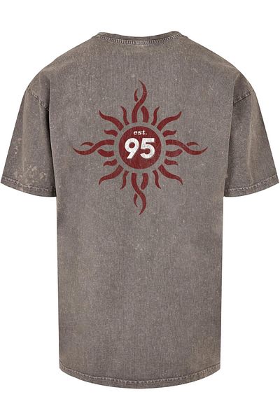 Merchcode Herren Godsmack - Boston Made Acid Washed Oversized Tee