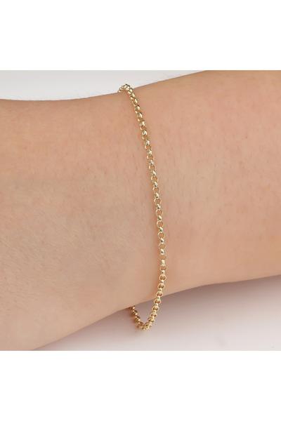 Glorria Altın 2 Mm Doc Zincir Bileklik