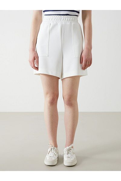 LC Waikiki Women's Elastic Waist Straight Shorts