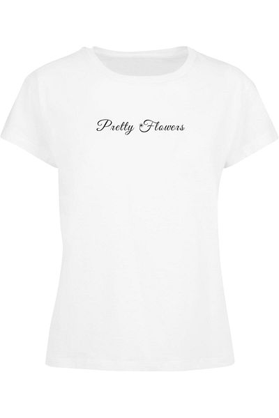 Merchcode Damen Ladies Pretty Flowers - Box Tee