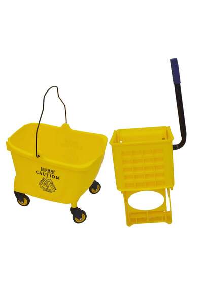 Generic 32L Wheeled Cleaning Trolley with Wringer