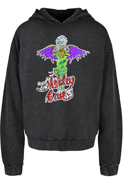 Merchcode Herren Motley Crue - Dr Feel Good Acid Washed Oversize Hoody