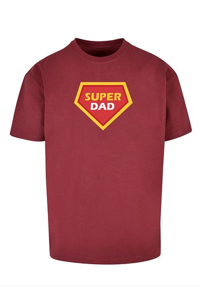 Merchcode Herren Fathers Day - Super Dad Heavy Oversize Tee