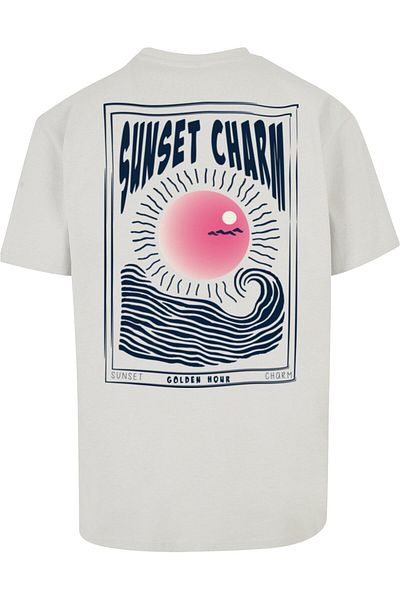 Merchcode Übergroßes T-Shirt mit Sonnenuntergangs-Charme