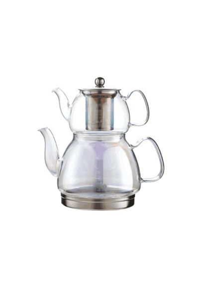 Mu Art Borosilicate Glass Teapot with Induction Base
