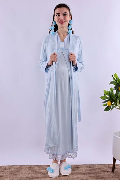 ByLohusa Effortt Blue Pregnant Maternity Set