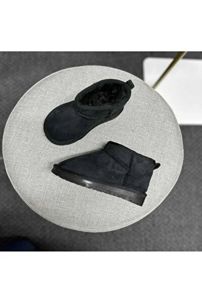 Eymen kids siyah mini günlük çocuk ayakkabı bot(içi yoğun tüylü olduğu için bir beden büyük alınız)