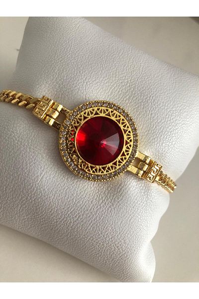 Judas Takı Framed Rivoli Crystal Stone Bracelet