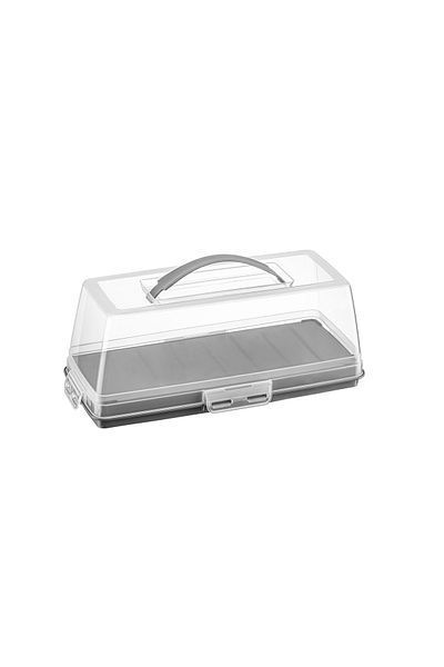BOZHOUSE Multi-Purpose Lock Lid Storage Container Airtight Baton Cake, Cookies, Pastry, Pastry Carrying Box