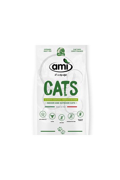 Ami Vegan Cats❤️ Dry Food With Vegetable Proteins, 300g Bag