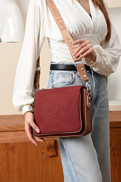 Just Polo Kadın 3 Bölmeli Büyük Boy Postacı Ve Omuz Çantası