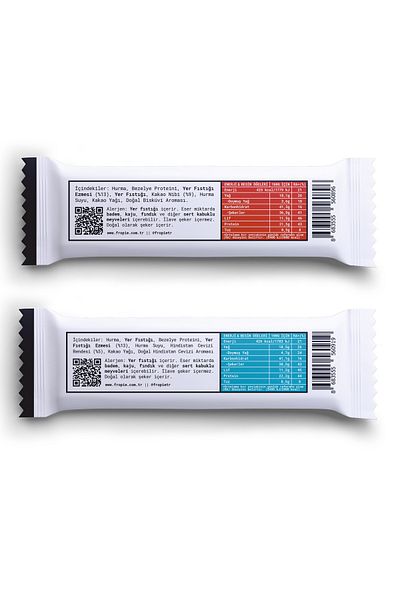 FROPİE Fropie Vegan High Protein Bar Set of 12 - Peanut Butter & Cocoa Nibs & Coconut