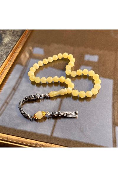 dergah tesbih Damla Amber Rosary - Certified, Original S2