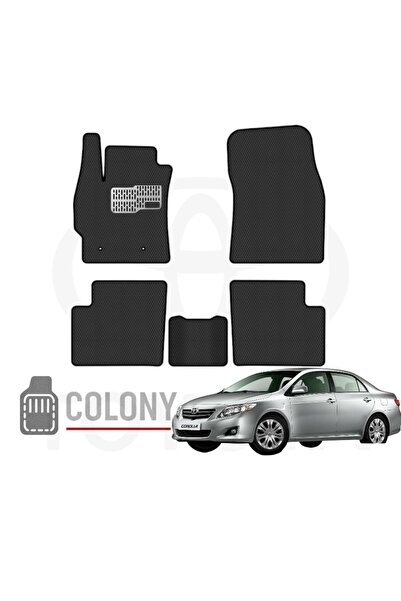 COLONY Toyota Corolla Sedan 2006-2012 Uyumlu Hücreli Premium Eva Paspas Seti ...