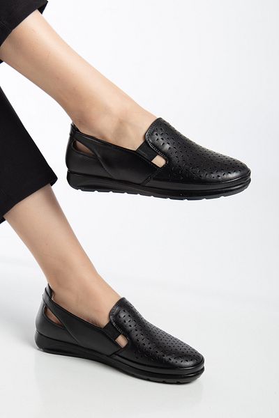 Waresta Daily Summer Orthopedic Low Sole Women's Shoes Large Size Daily Leather Mother Shoes Wrs405