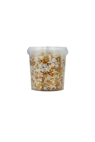 Deliket WHITE, GOLD AND SILVER MIX STAR SHAPE - 80GR