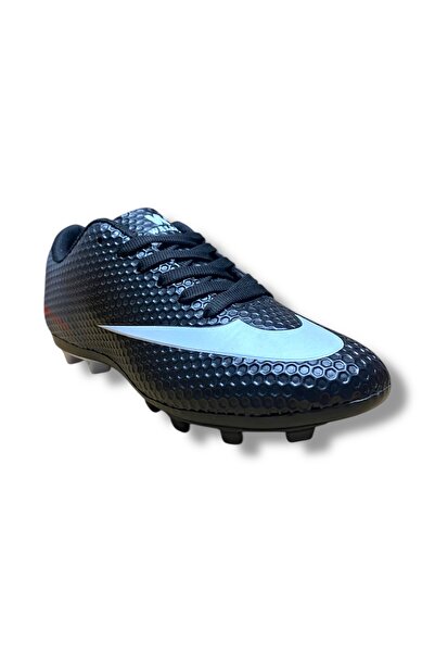 Walked Erkek Halısaha Ayakkabı Siyah Kırmızı Desenli