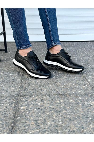 Taşpınar Ayakkabı License 100% Genuine Leather Full Orthopedic Men's Summer Comfortable Daily Sports Walking Shoes 40-44