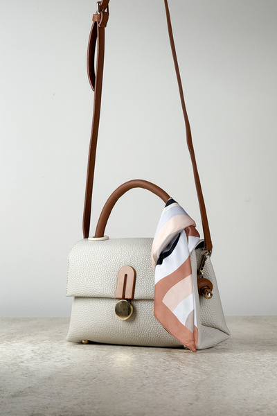 DSN Zarif Tokalı Kapaklı Kadın El ve Omuz Çantası - Ayarlanabilir Askılı