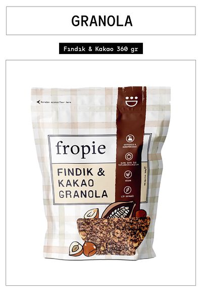 FROPİE Hazelnut & Cocoa Granola 360g
