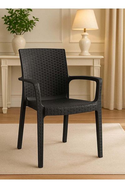 ALMUFARREJ Set of 2 sturdy plastic chairs