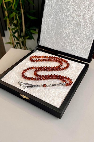 dergah tesbih 99 Prayer Rosary Russian Drop Amber