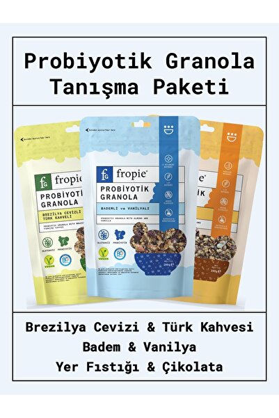 FROPİE Probiyotik Granola Tanışma Paketi 200gr X 3