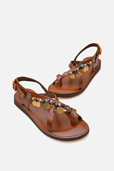 Corridor Italy - Günlük Kadın Hakiki Deri Sandalet