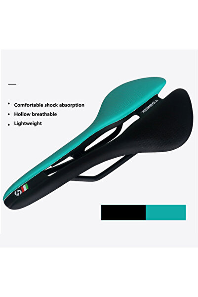 Choice سرج دراجة TOSEEK أسود-أخضر، سرج خفيف الوزن للغاية لركوب الدراجات الجبل...