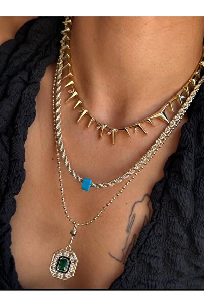 mibrillo Brand Equivalent Vip Special Design Serenay Triple Necklace