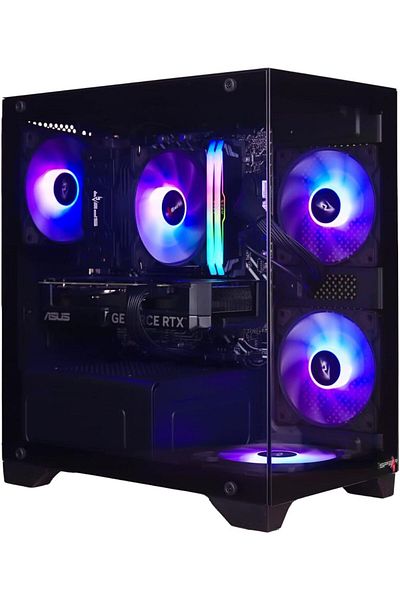 No Back كمبيوتر العاب لاين تيكز - i5-12400F / RTX 3060 / H610M-A / 16GB RAM / 1TB M.2
