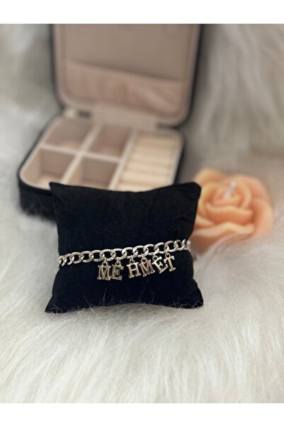 VENTİ VENTİSCA Steel Name Printed Bracelet, for Father's Day, Wife, Lover
