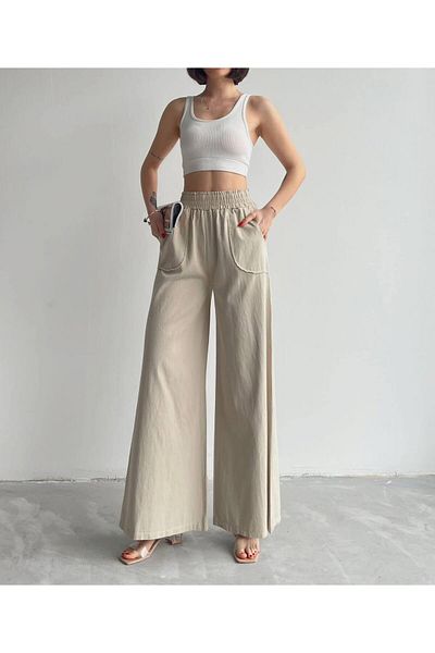 Molly Nelly Women's Linen Summer Loose Trousers