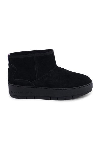 Tommy Hilfiger Semišové černé dámské boty FW0FW07662BDS