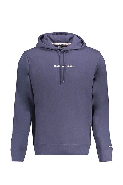 Tommy Jeans Hanorac pentru bărbați albastru bleumarin - guler cu glugă, glugă cu logo liniar, Dm0dm12942-c87_tjm