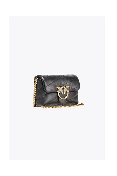 PİNKO Naturledertasche mit Logo-Kettenriemen 100040   A0f2 Z99q