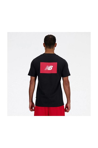 New Balance Sport Essentials Logo-T-Shirt – Schwarz, Kurzarm-Oberteil
