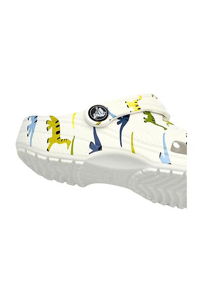 Crocs Παιδικές λευκές παντόφλες Classic Character Print K
