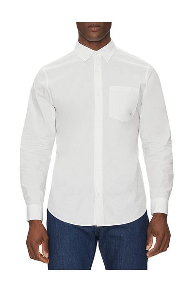 Calvin Klein Jeans Ανδρικό λευκό πουκάμισο