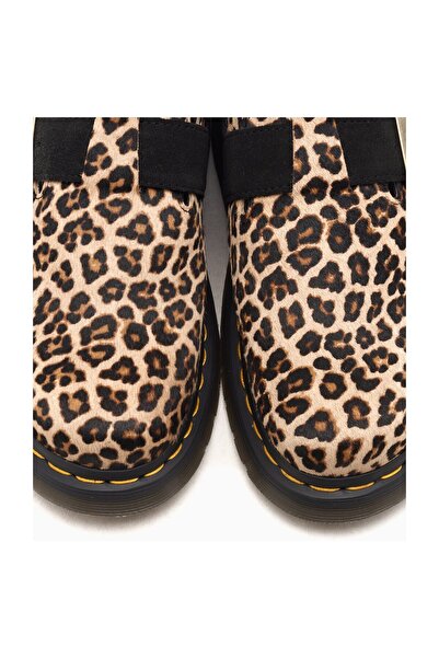 Dr. Martens Jorge II světle hnědé + černé mini leopardí puntíkované vlasy + semišové vlasy Eh