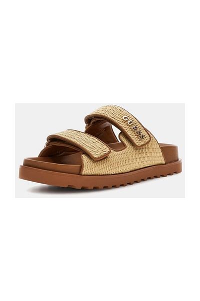 Guess Fadelize Double Band Logo Hausschuhe FLJFDEFAP19 SLIPPERS FLJFDE FAP19 TAN