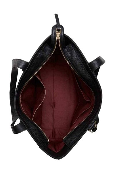 Coccinelle Malory Μαύρη Δερμάτινη Τσάντα Shopper E1R1K 110101001
