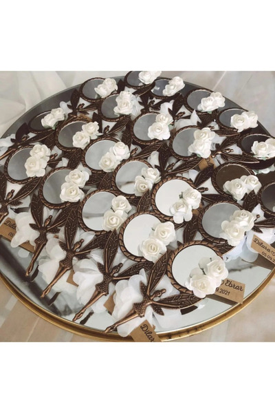 BASAK TASARIM Nikah Söz Nişan Kına Doğum Günü Hatırası Melek Ayna Hediyelik 1...