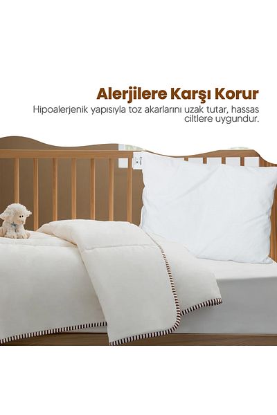 Huggy 100% New Zealand Lamb Wool 30X40 Baby Pillow – Natural and Breathable